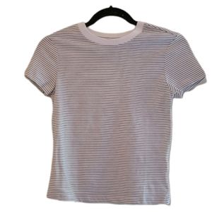 White and Black Dynamite Women's Striped Cotton Baby T-Shirt